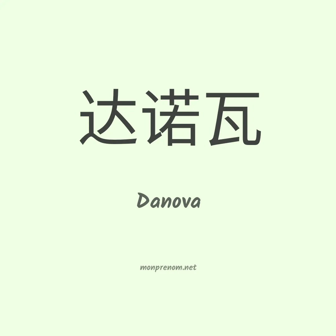 Danova en chinois