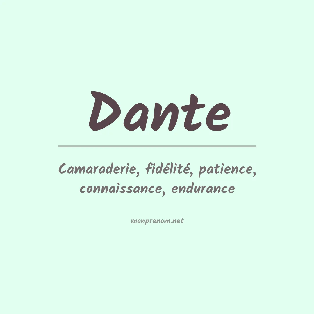 Prénom Dante