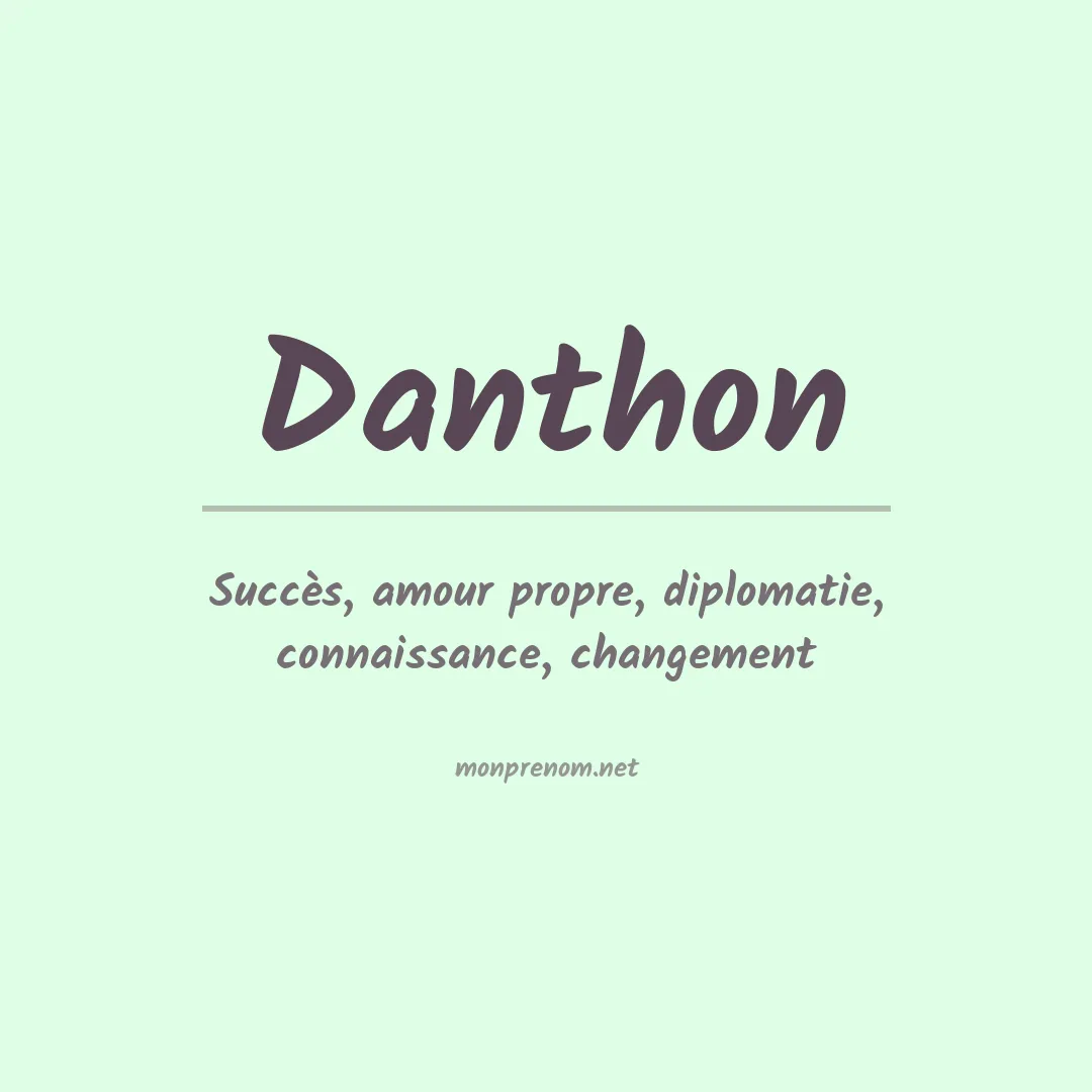 Prénom Danthon