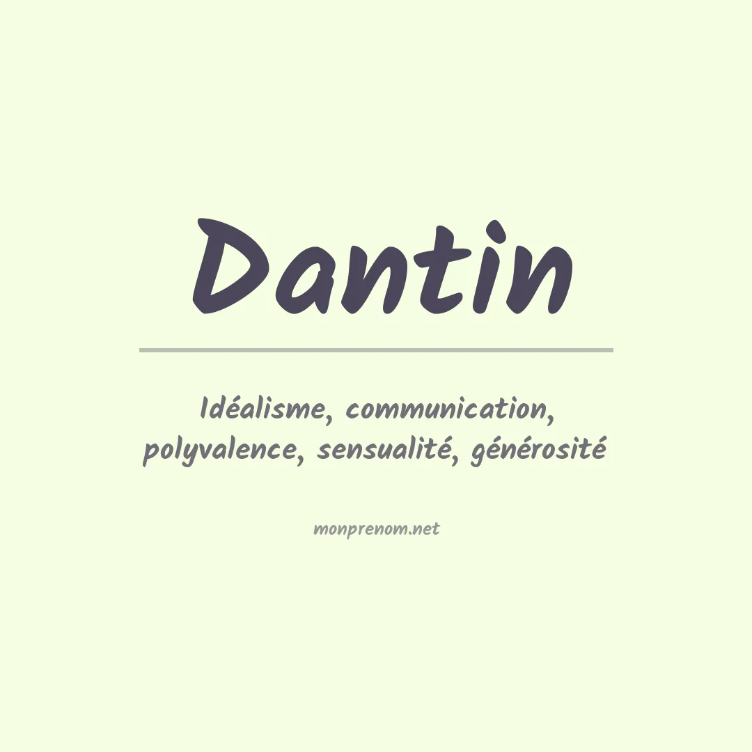 Prénom Dantin