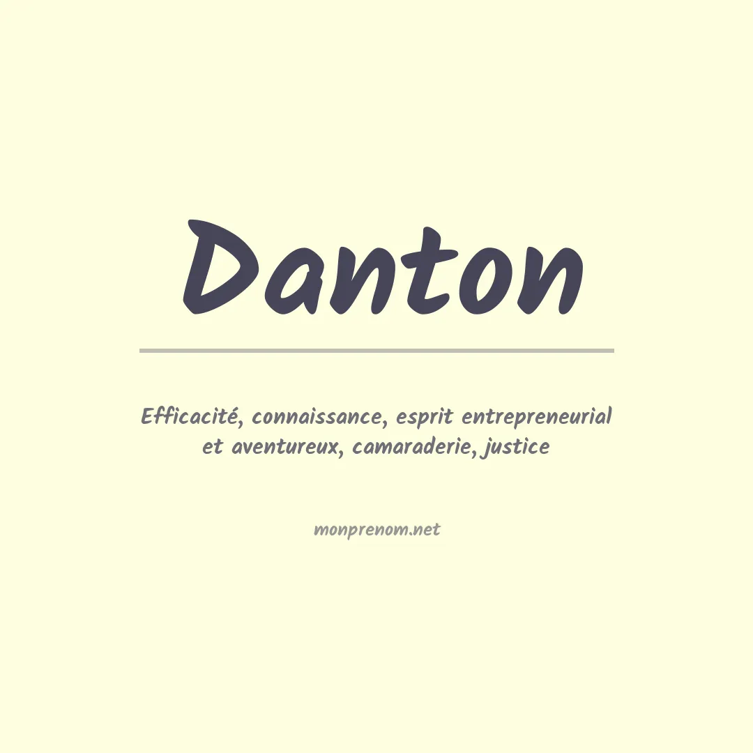 Prénom Danton