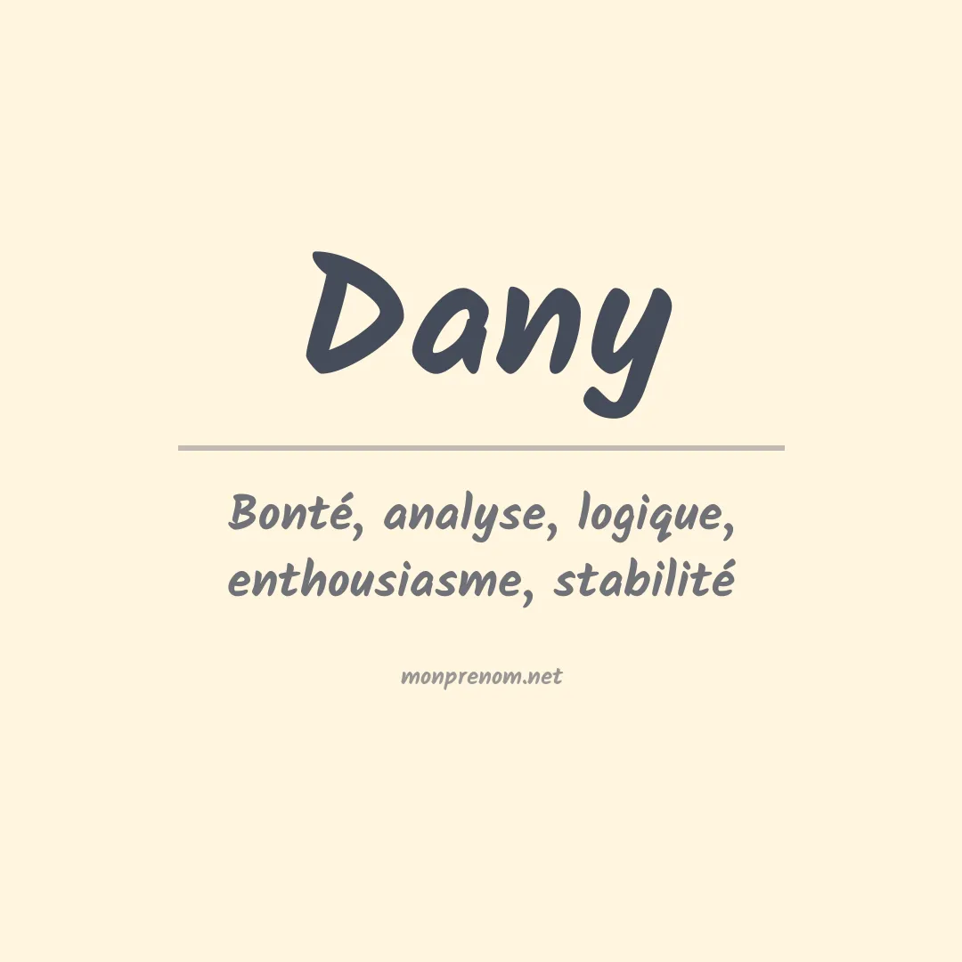 Prénom Dany
