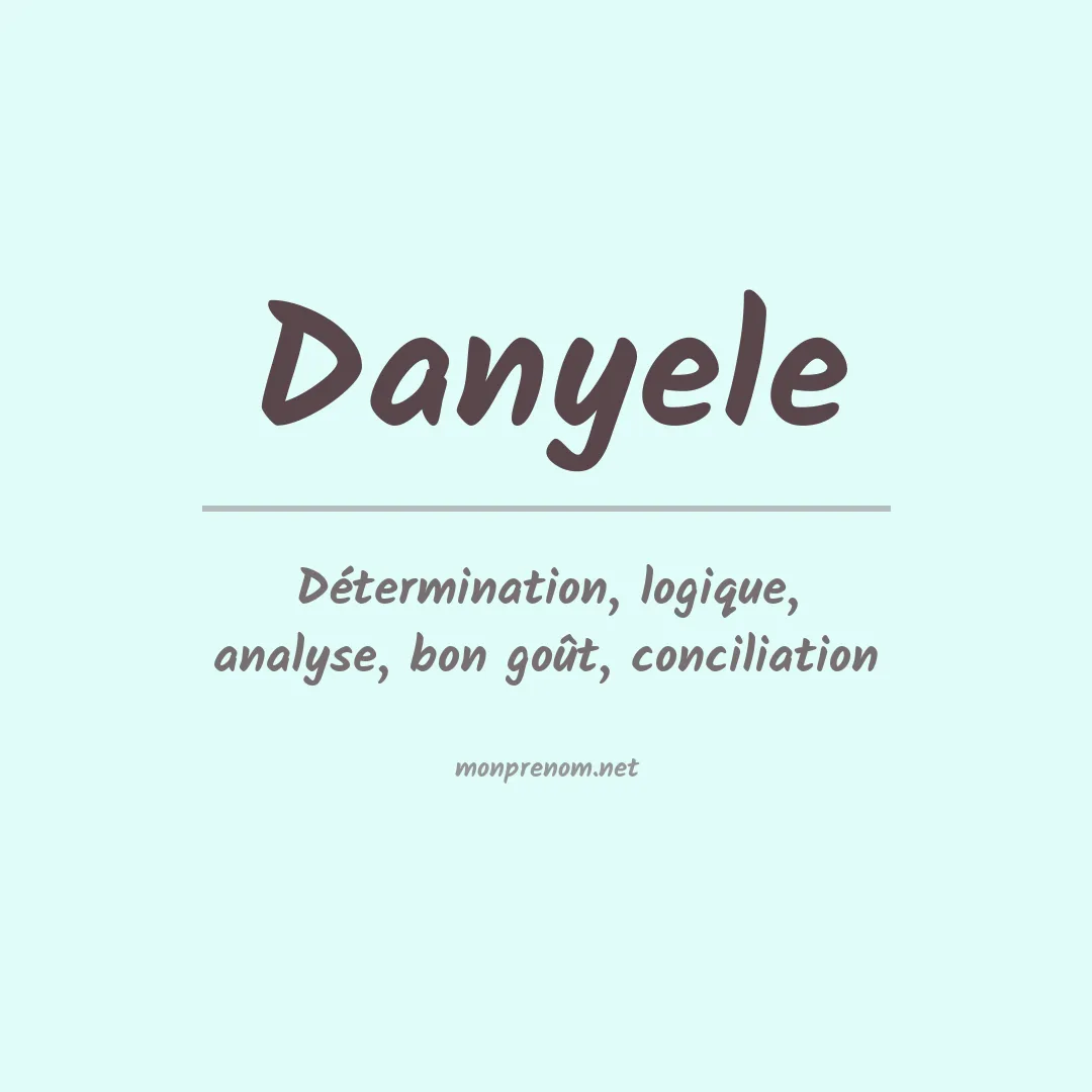 Prénom Danyele