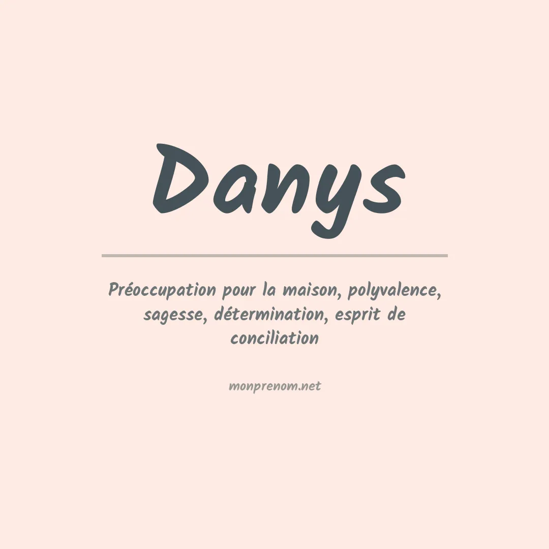 Prénom Danys