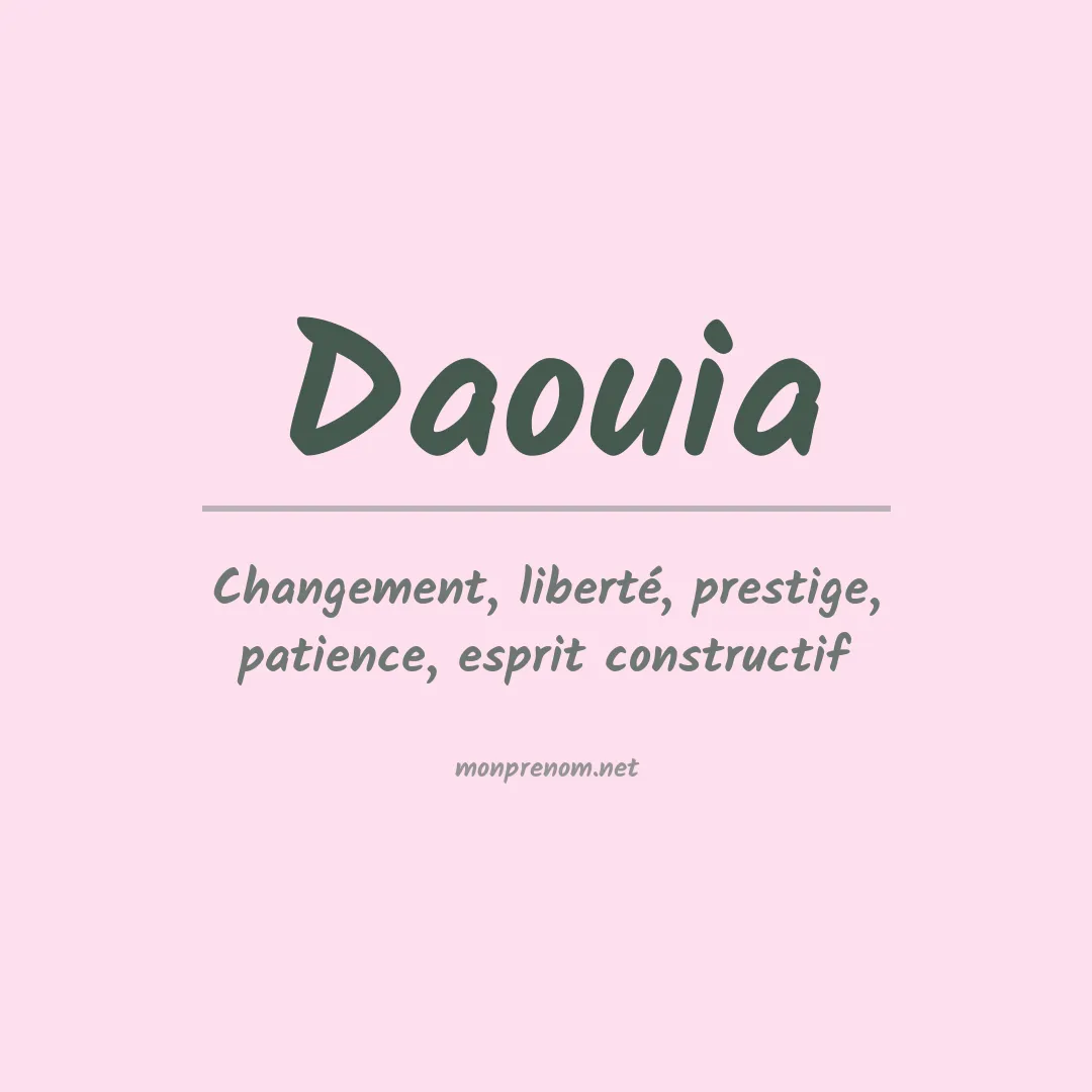 Prénom Daouia