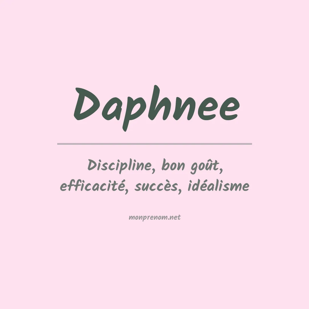 Prénom Daphnee