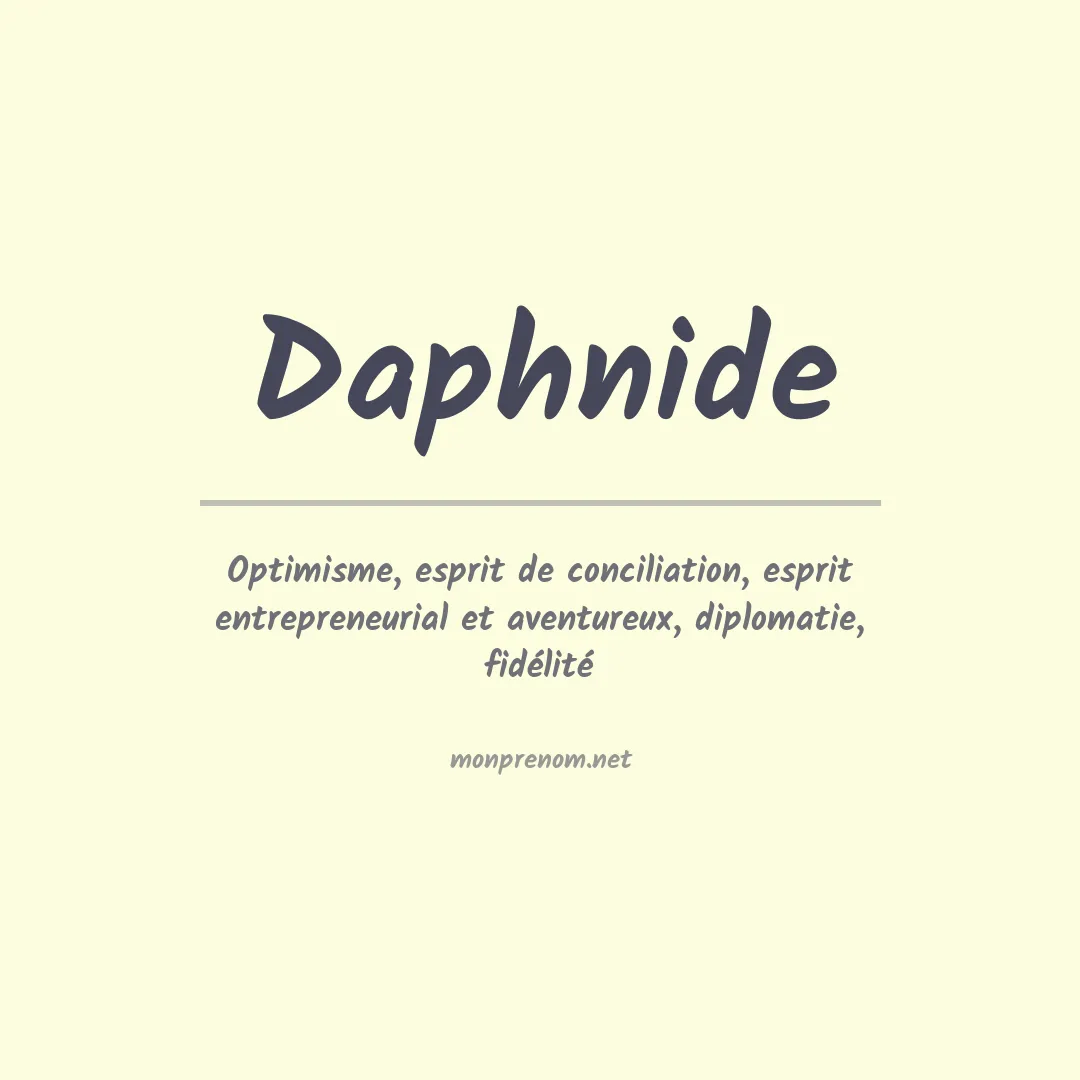 Signification du prénom Daphnide