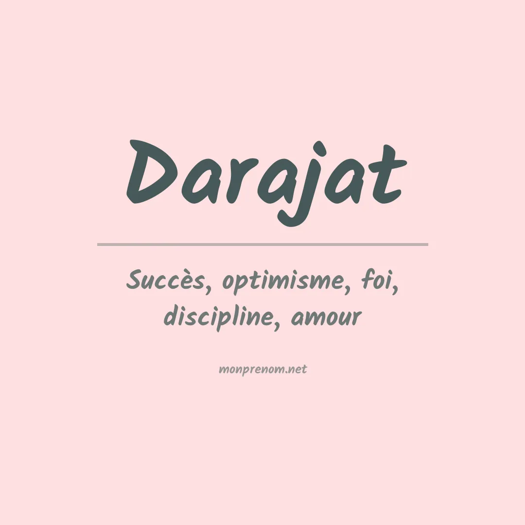 Prénom Darajat