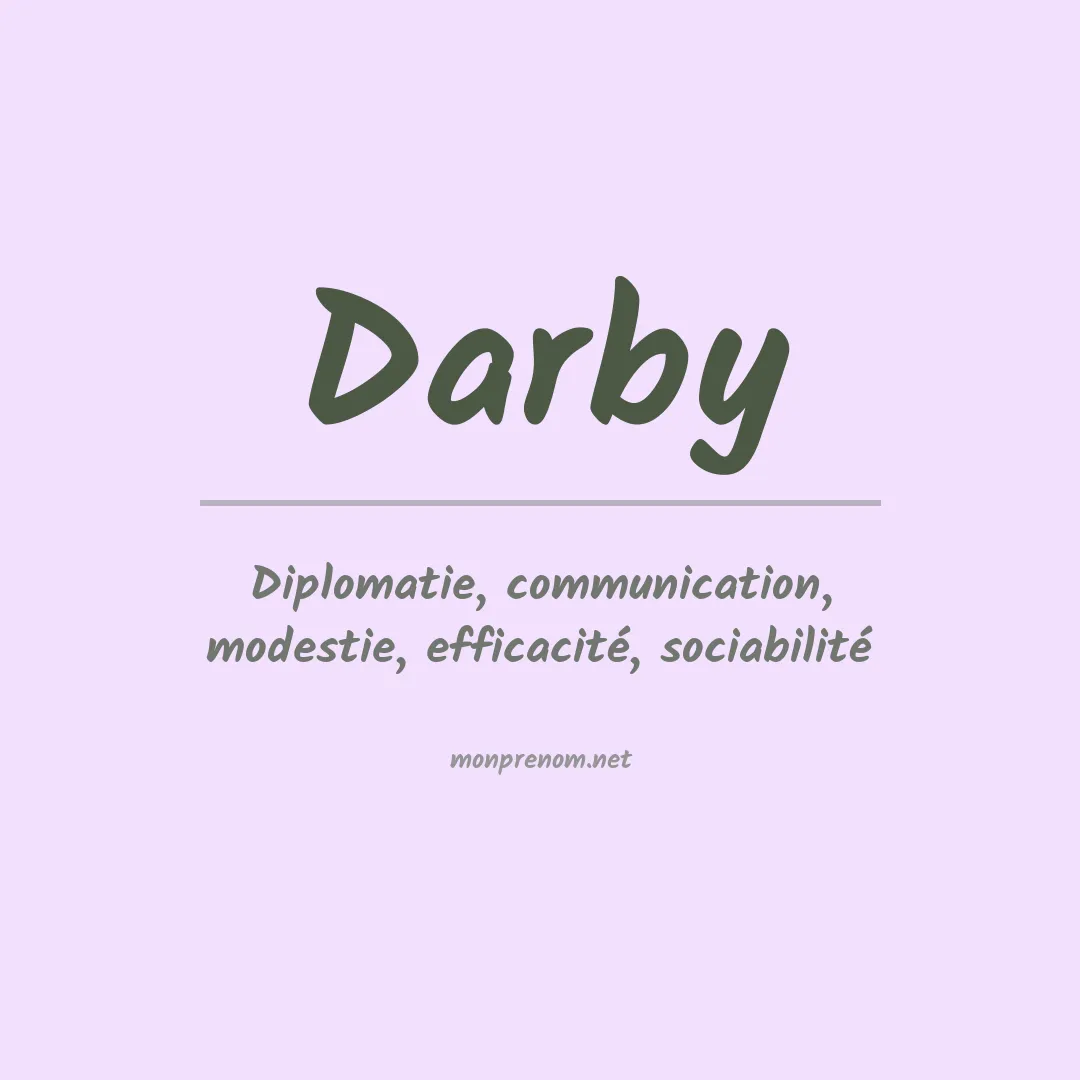 Prénom Darby