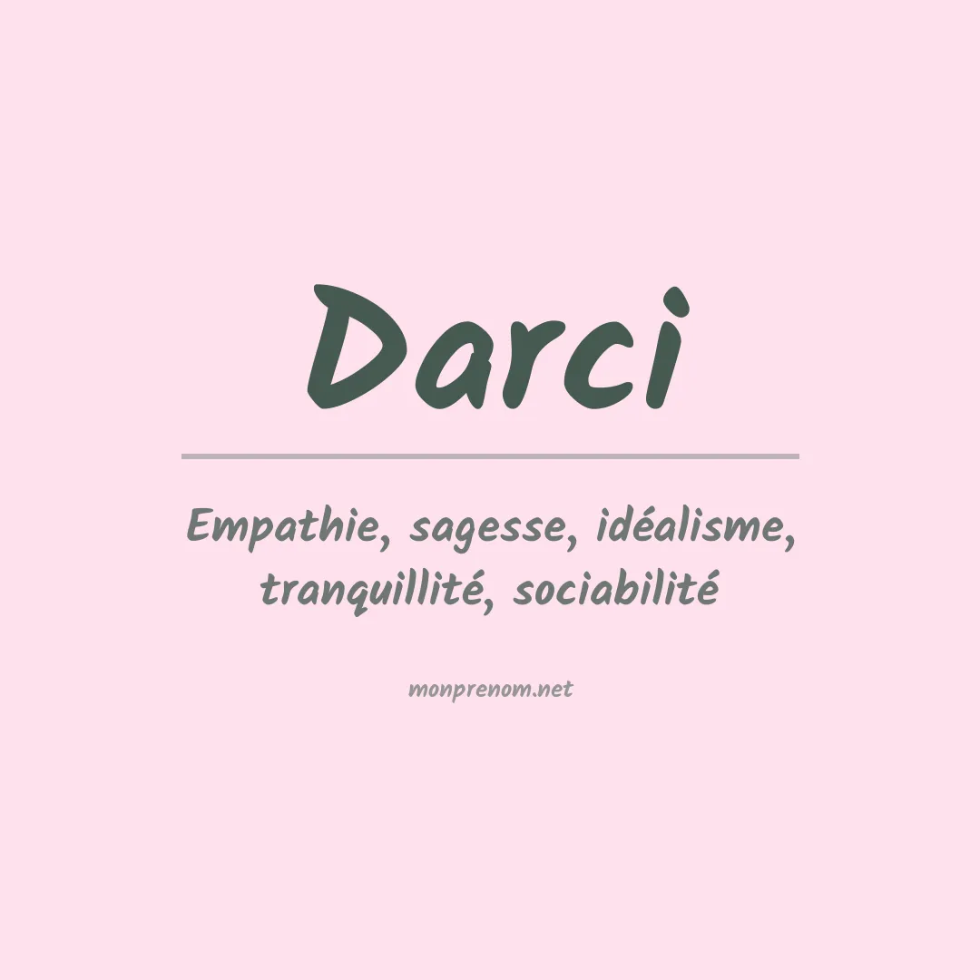 Prénom Darci