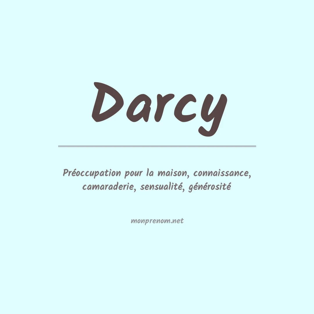 Prénom Darcy