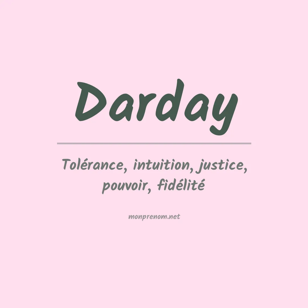 Signification du prénom Darday