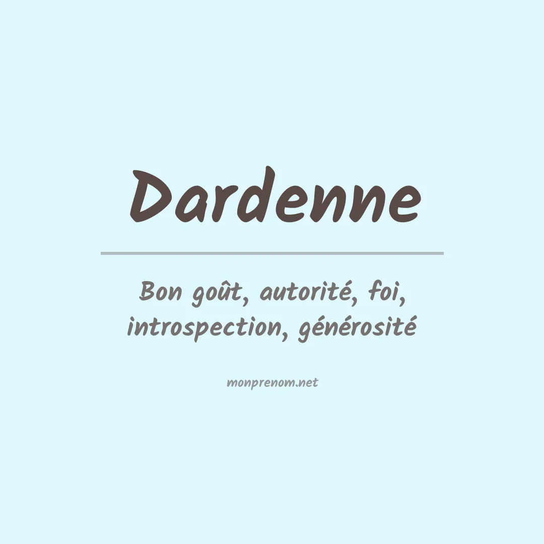 Prénom Dardenne
