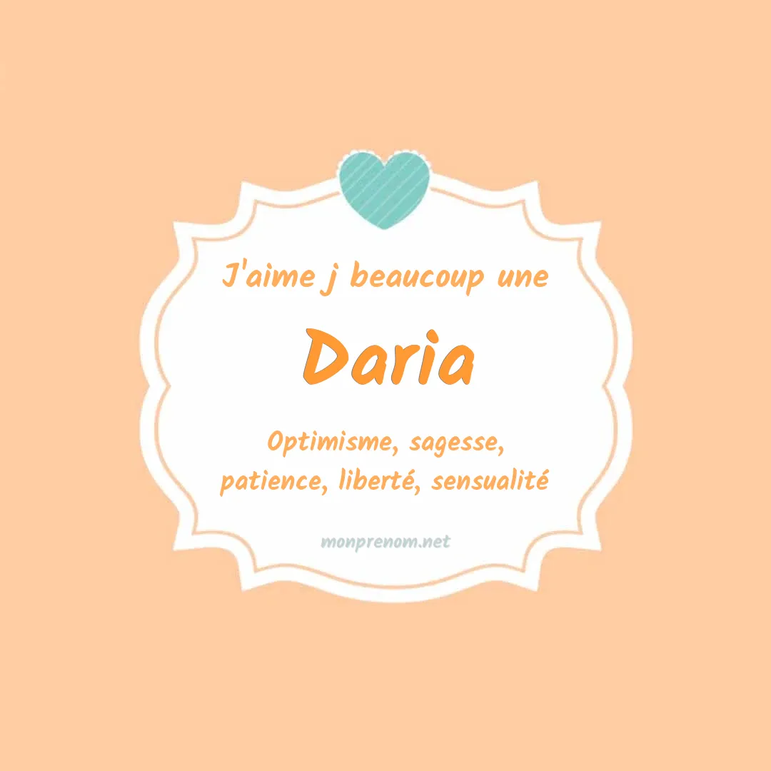 J'aime beaucoup Daria