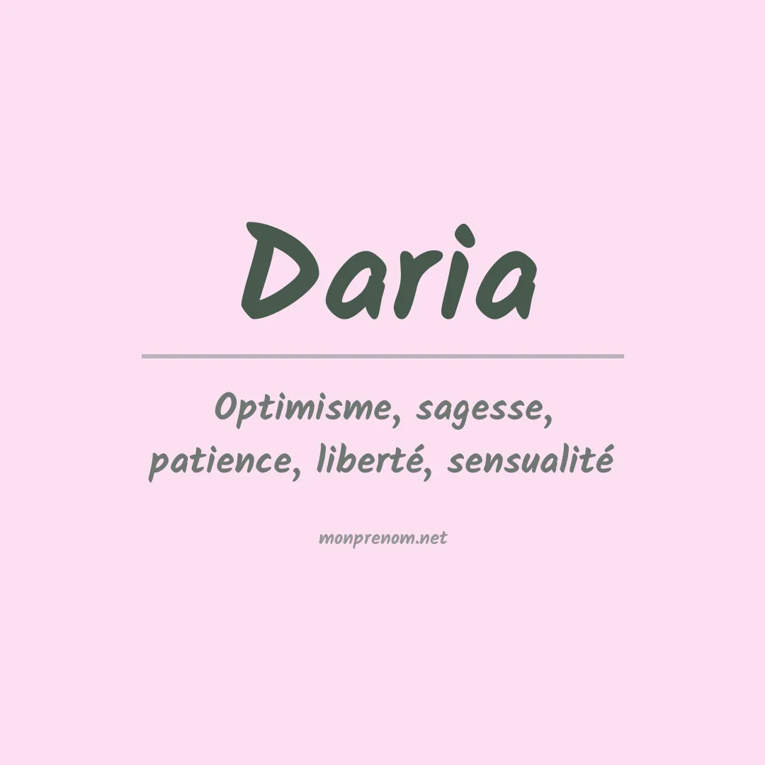 Prénom Daria