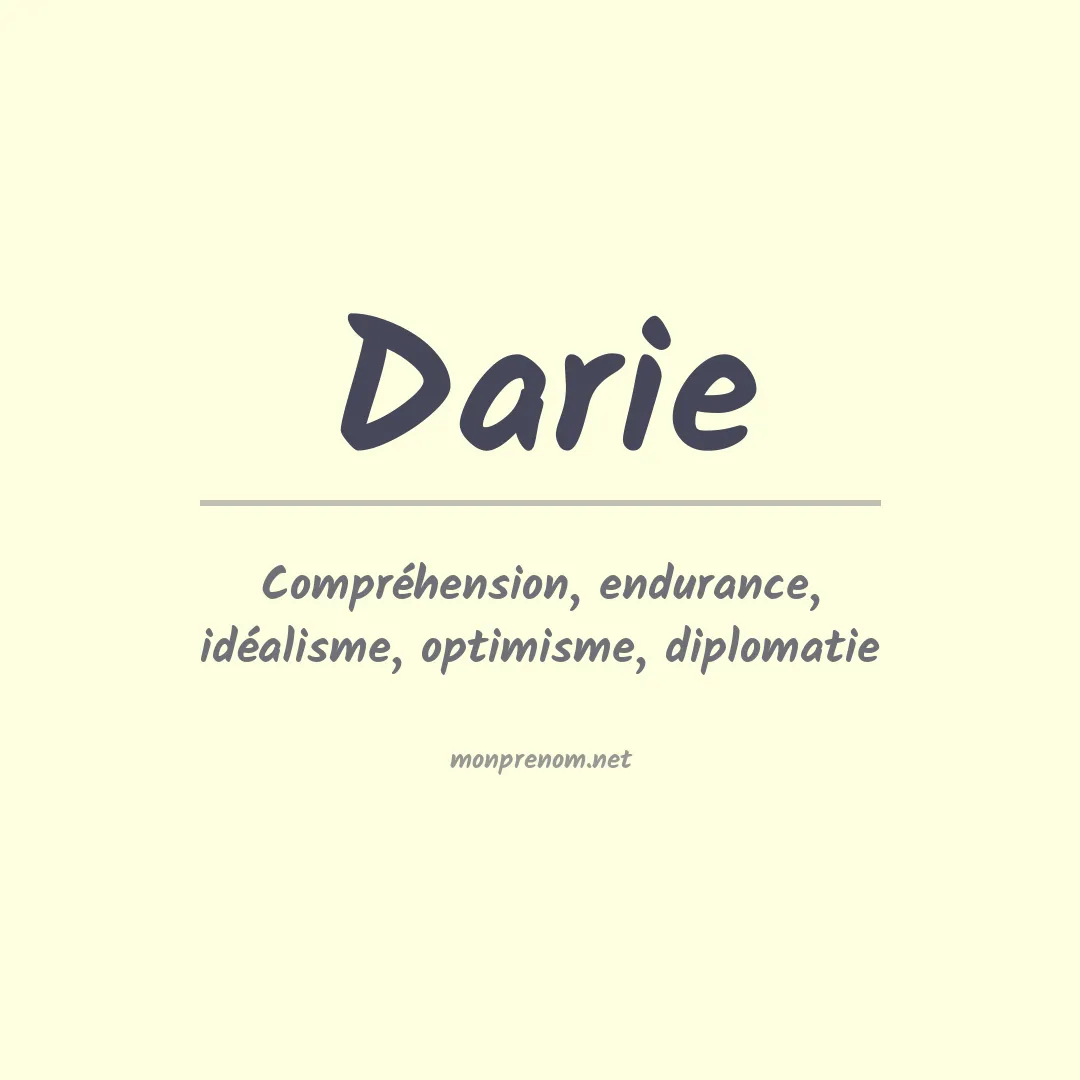Prénom Darie