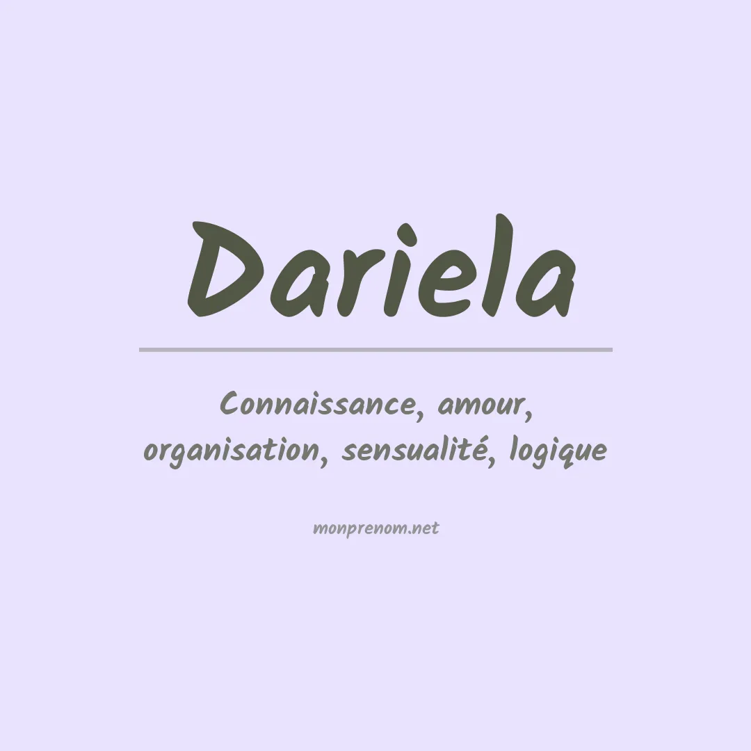 Prénom Dariela