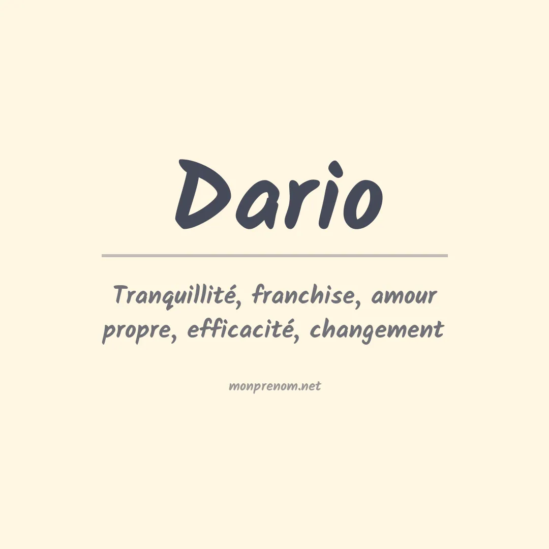 Prénom Dario