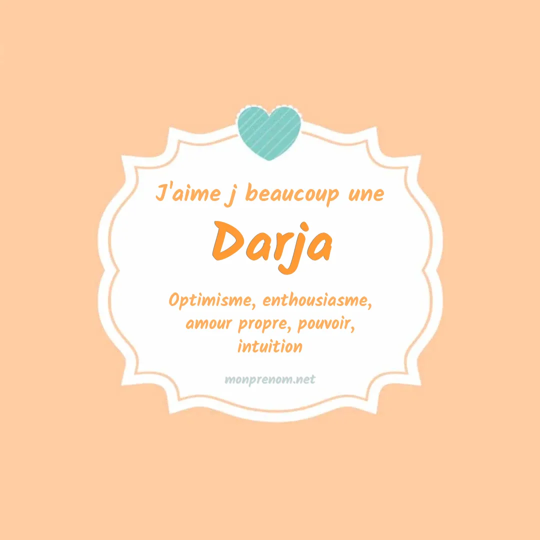 J'aime beaucoup Darja
