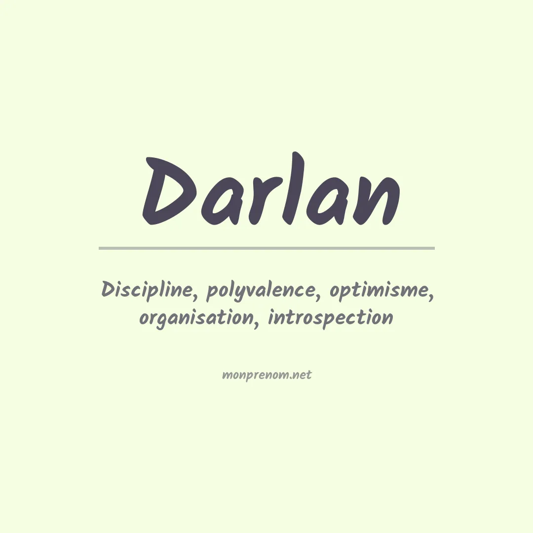 Prénom Darlan