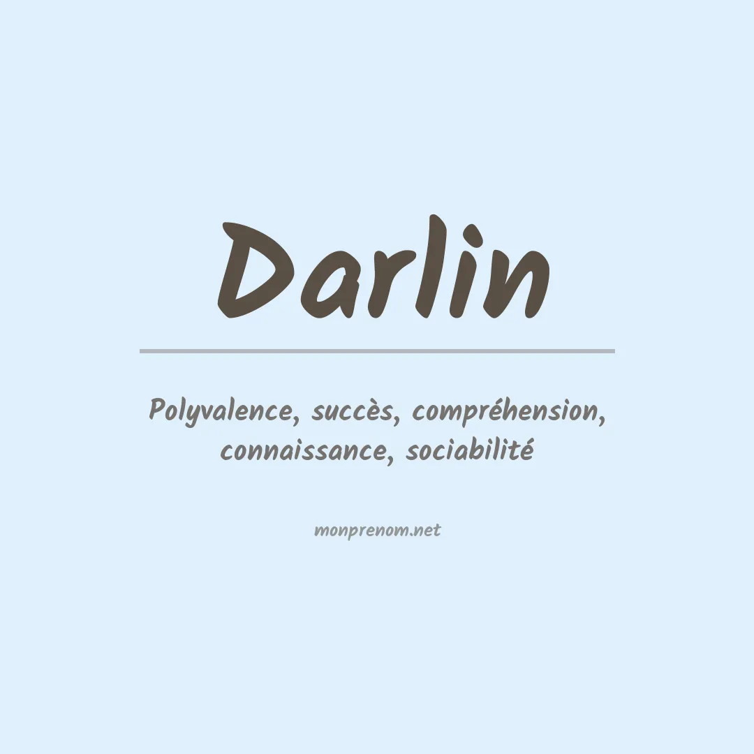 Prénom Darlin