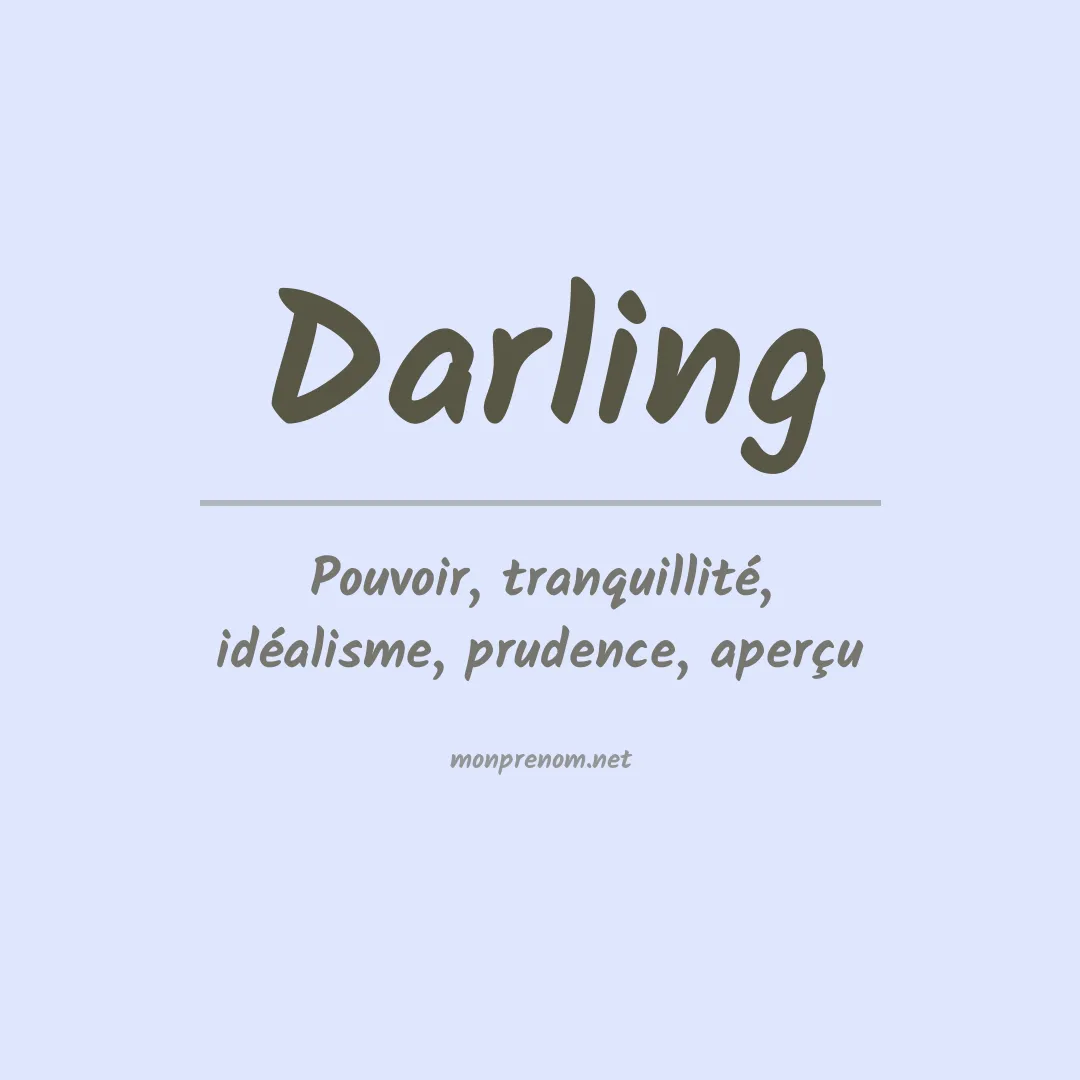 Prénom Darling
