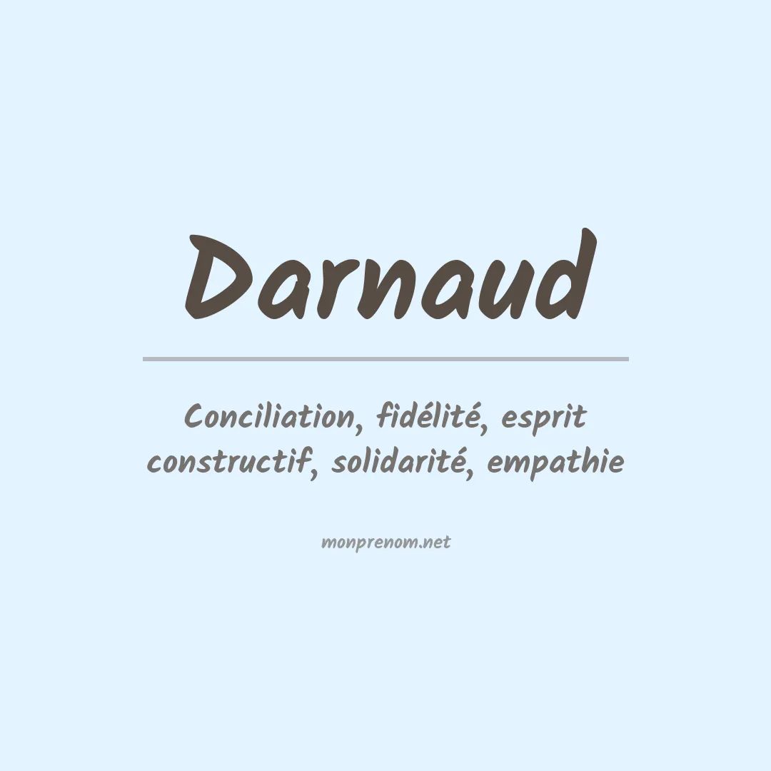 Signification du prénom Darnaud