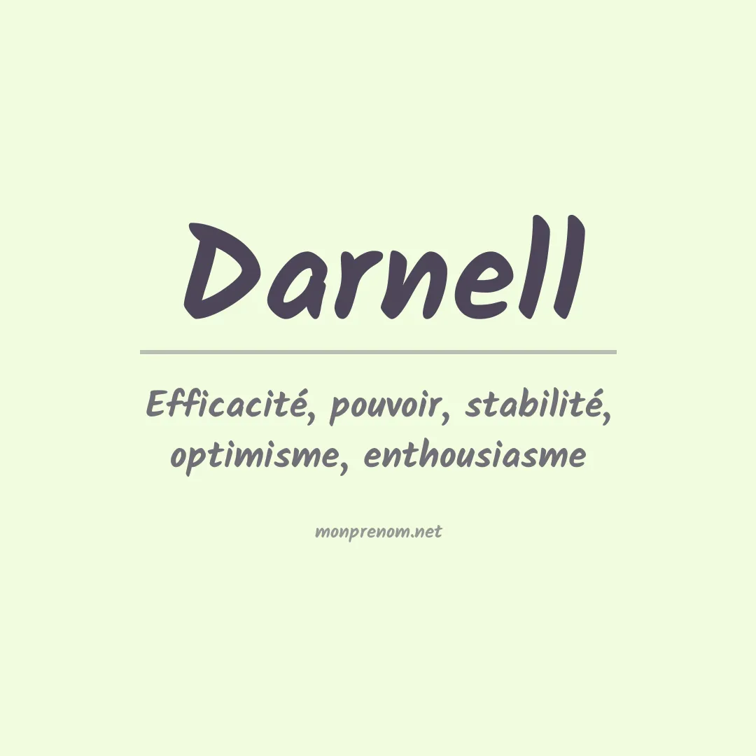 Prénom Darnell