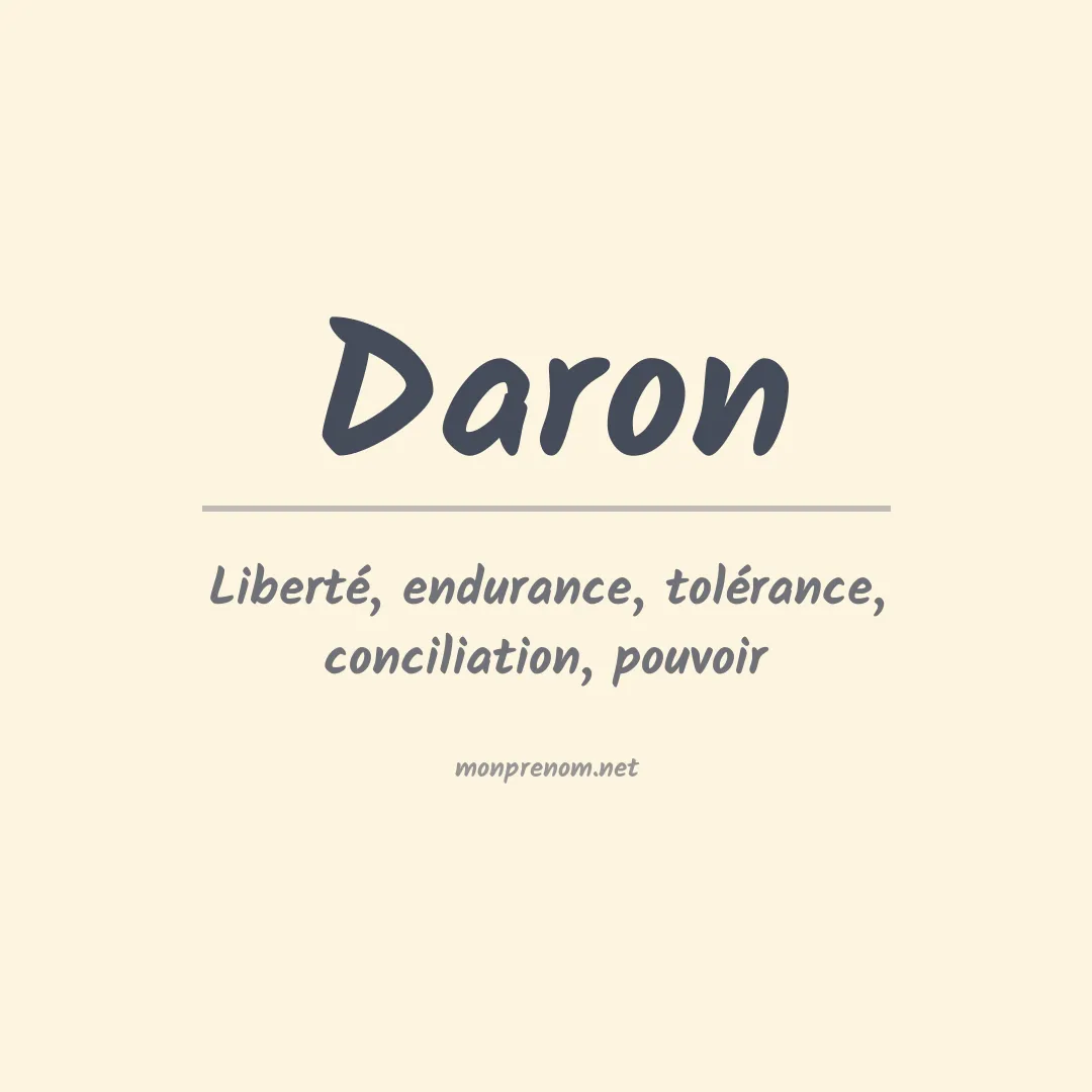 Prénom Daron