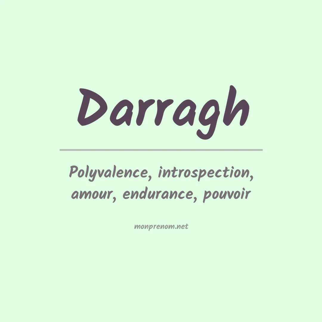 Prénom Darragh