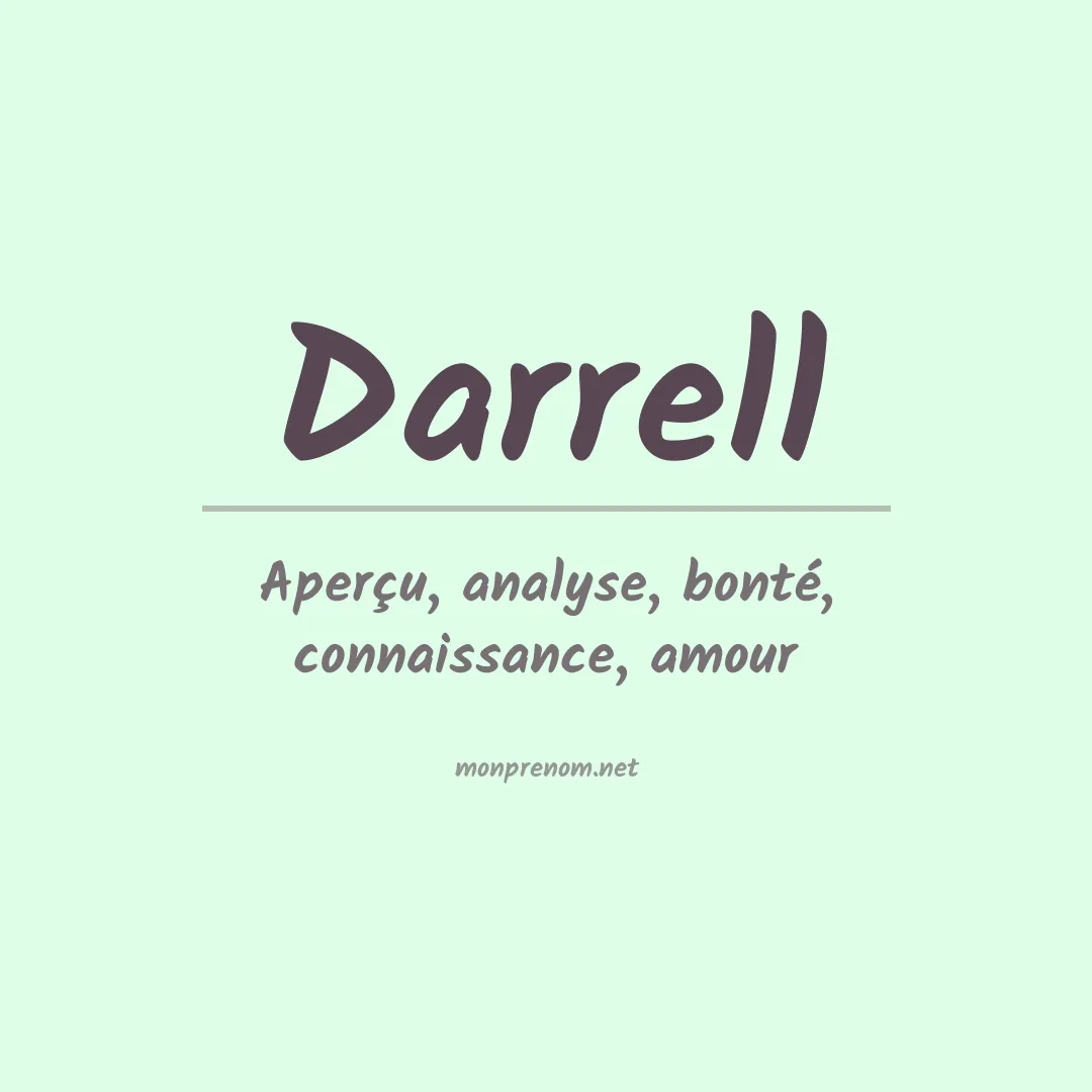 Prénom Darrell