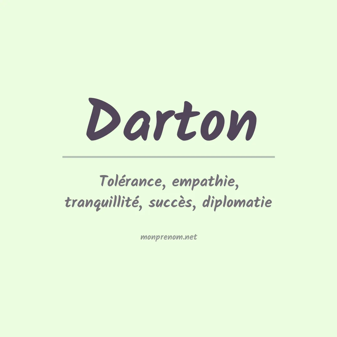 Prénom Darton