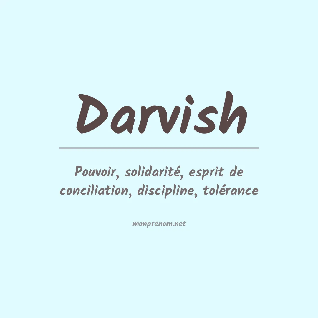Signification du prénom Darvish