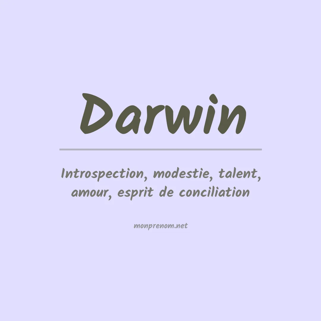 Prénom Darwin
