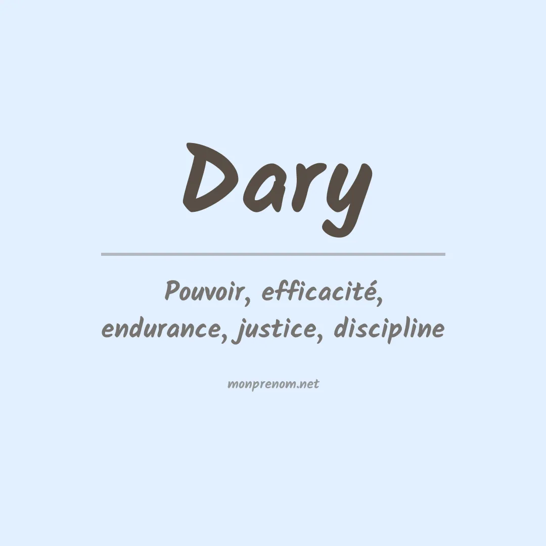 Prénom Dary