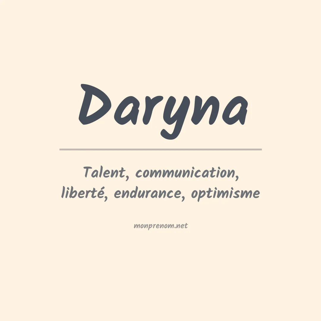 Signification du prénom Daryna