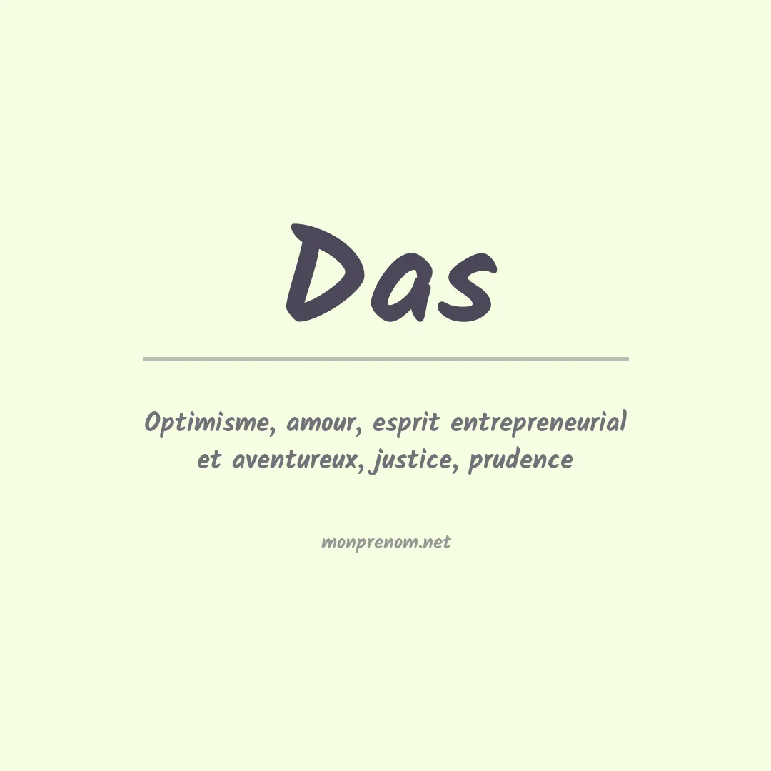 Prénom Das