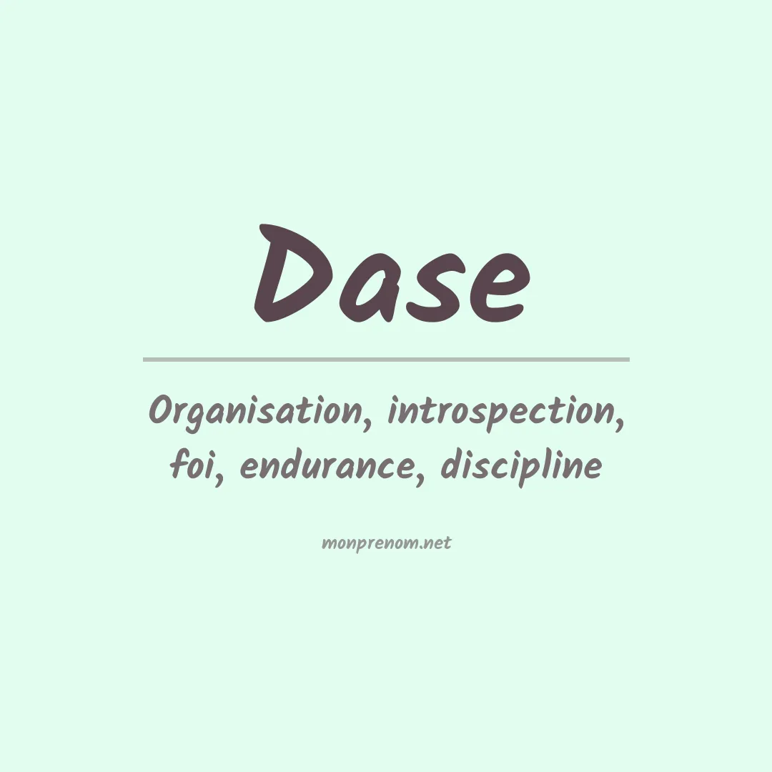 Prénom Dase