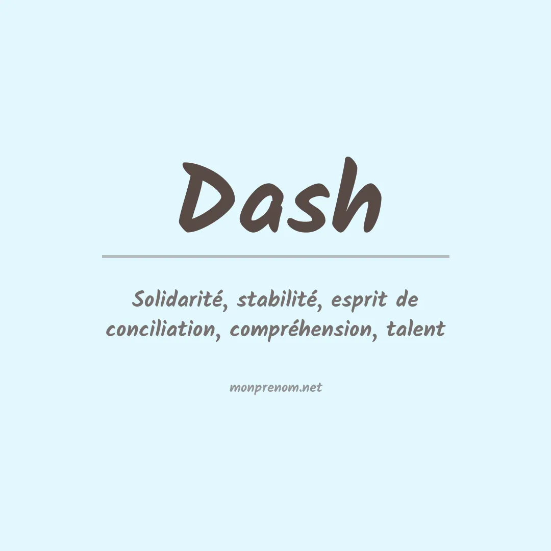 Prénom Dash