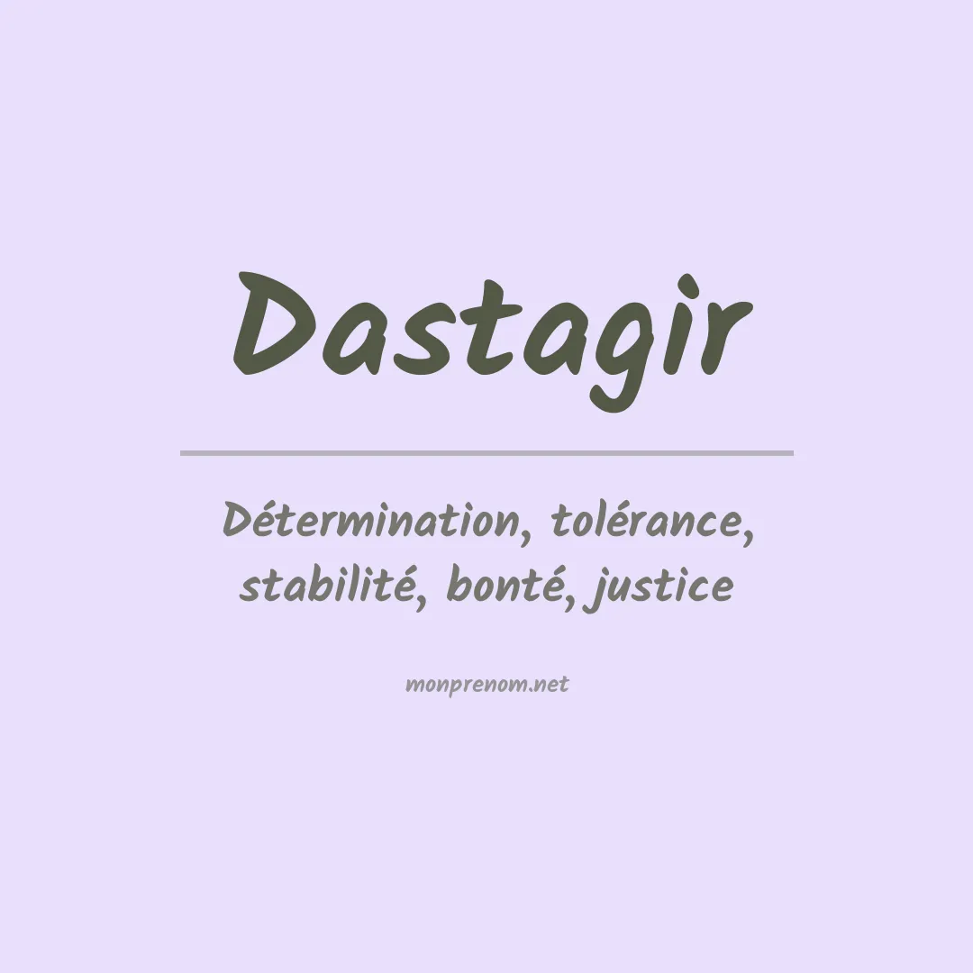 Prénom Dastagir