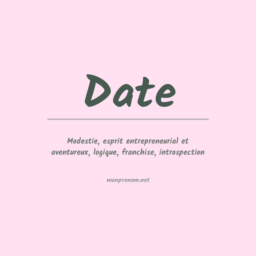 Prénom Date