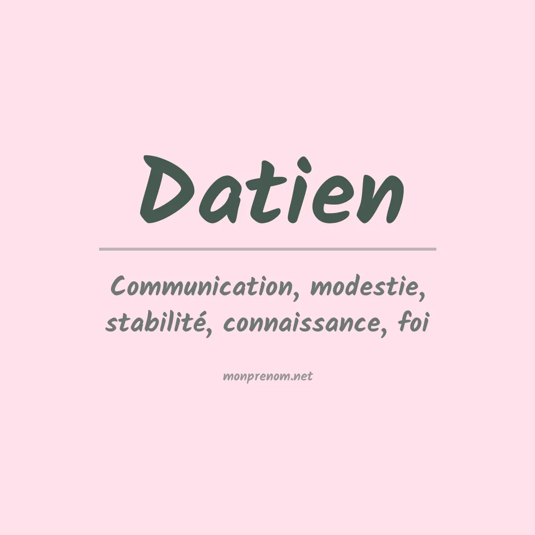 Prénom Datien