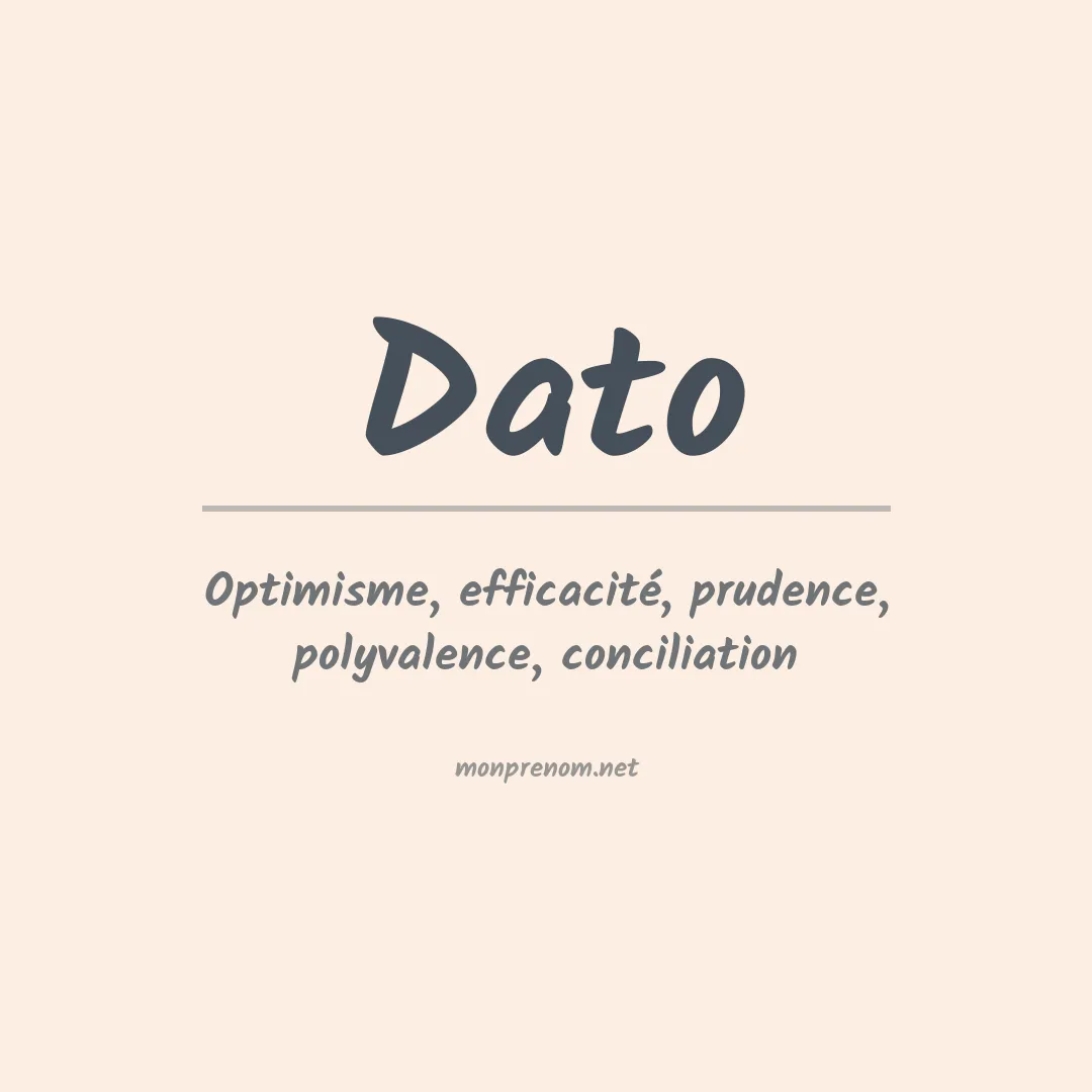 Prénom Dato
