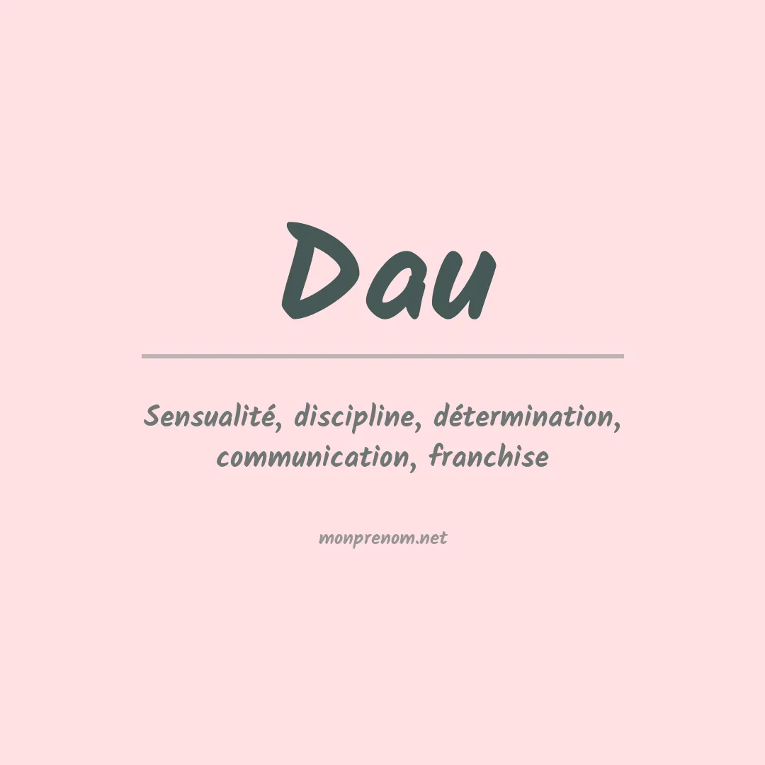 Prénom Dau