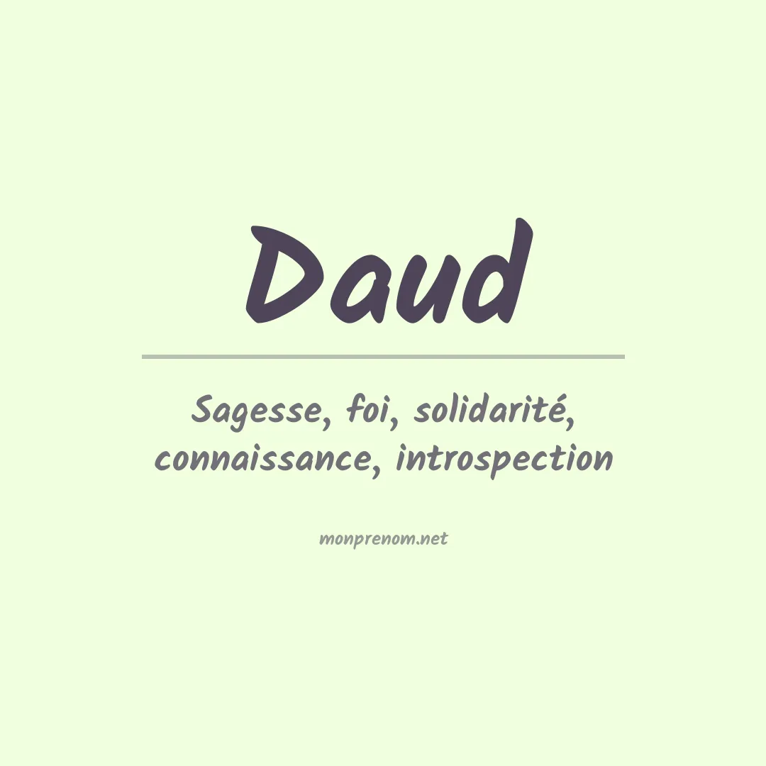 Prénom Daud