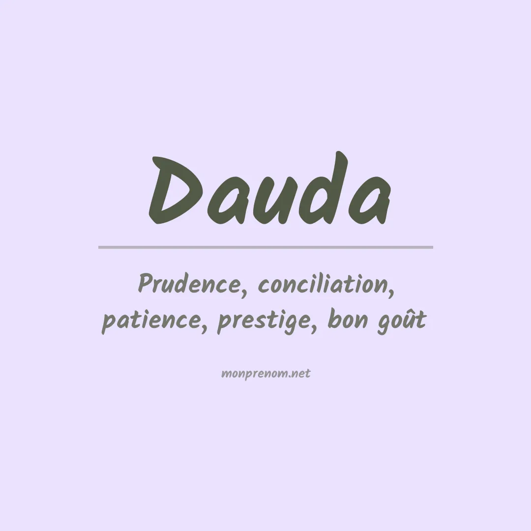 Prénom Dauda