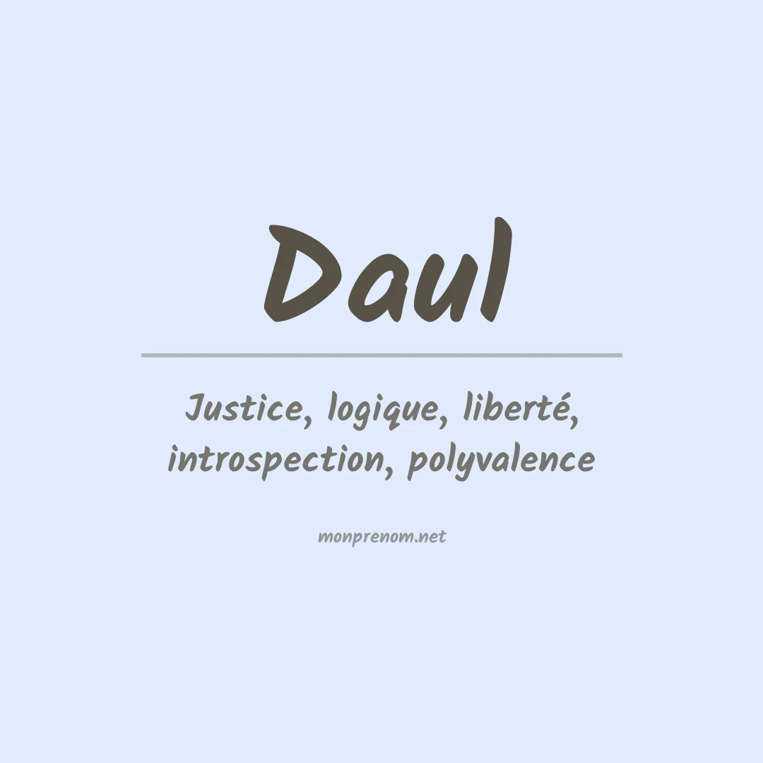 Prénom Daul