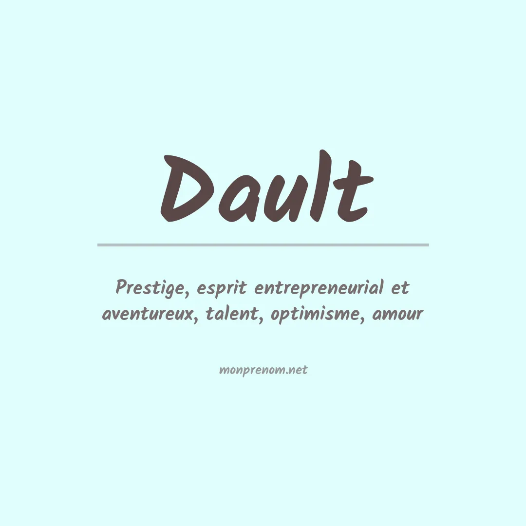 Prénom Dault