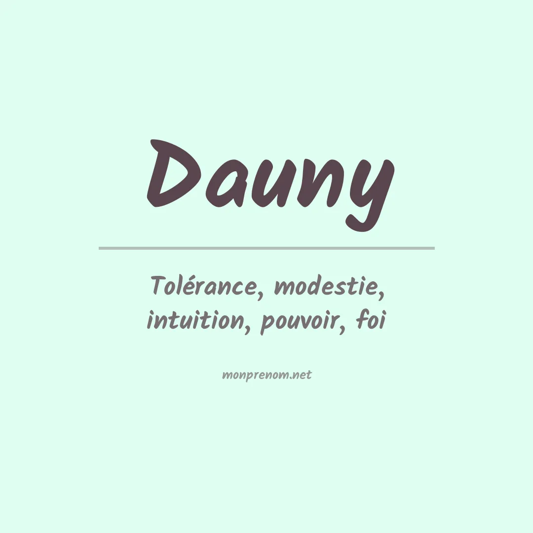 Signification du prénom Dauny