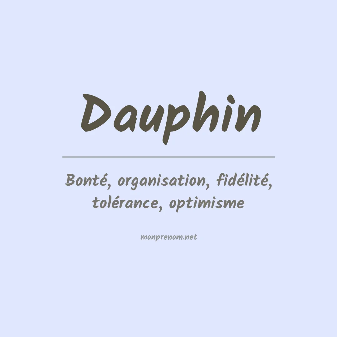 Prénom Dauphin